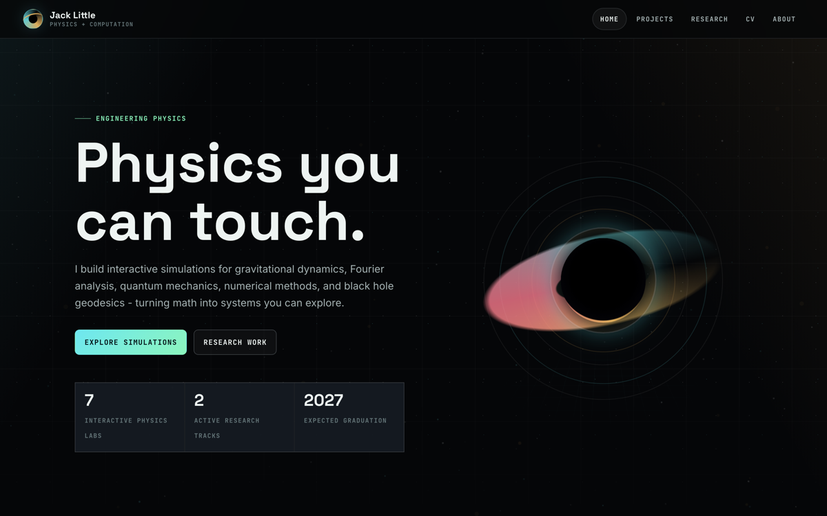Interactive physics simulations